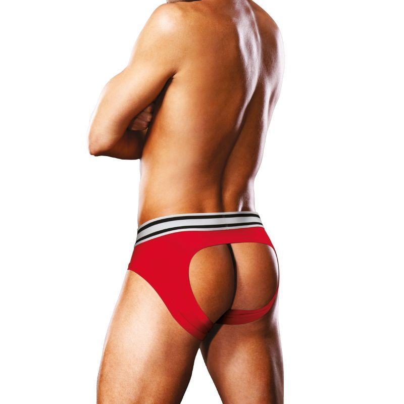 Prowler Open Back Brief White/Red image 2
