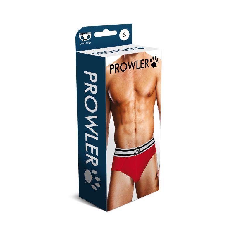 Prowler Open Back Brief White/Red image 3