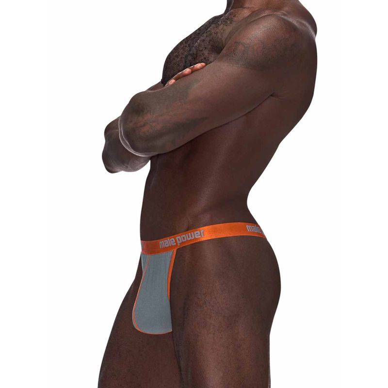 Male Power Casanova Uplift Micro Thong Grey image 2