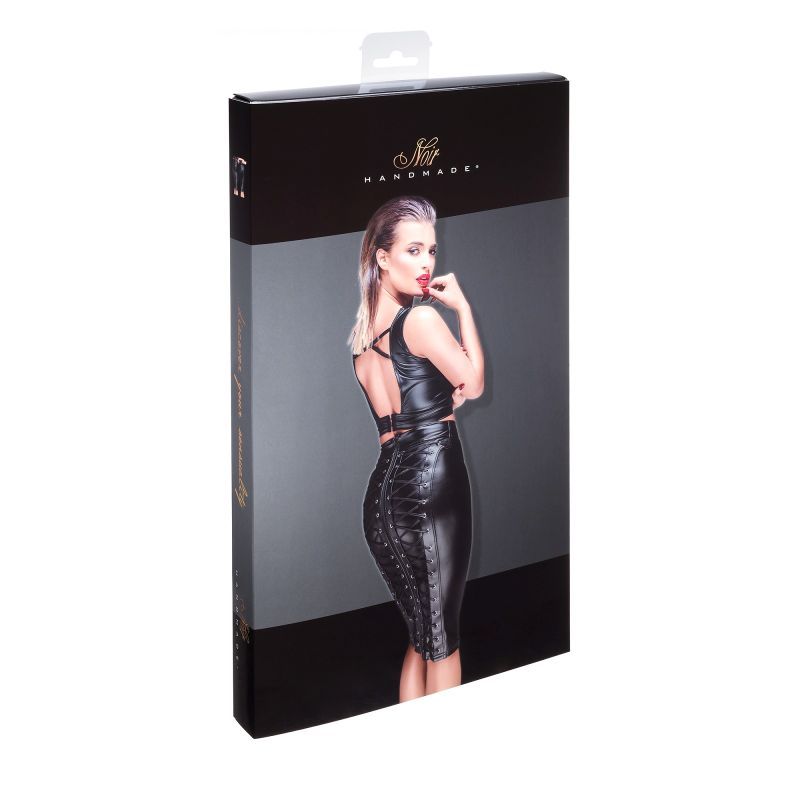 Power Wetlook Pencil Skirt w Long Zipper image 10