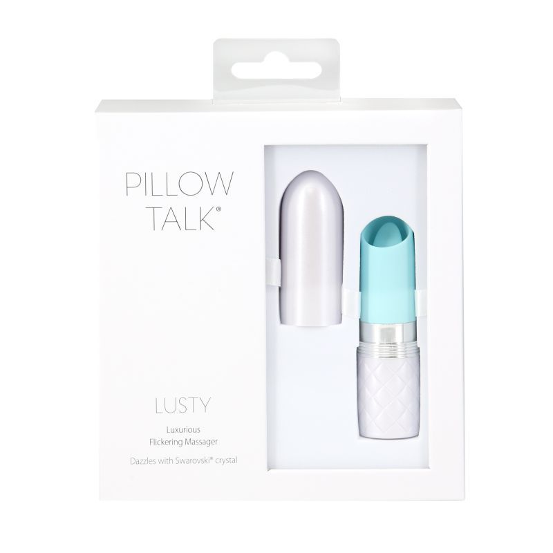 Pillow Talk Lusty Flickering Massager Teal image 4