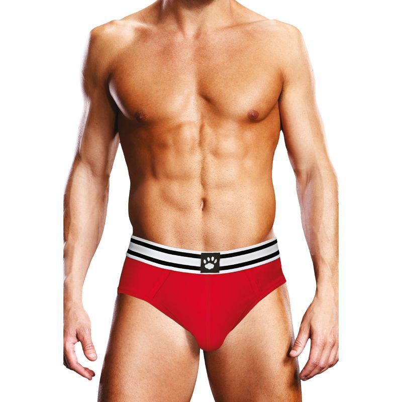 Prowler Open Back Brief White/Red image 20