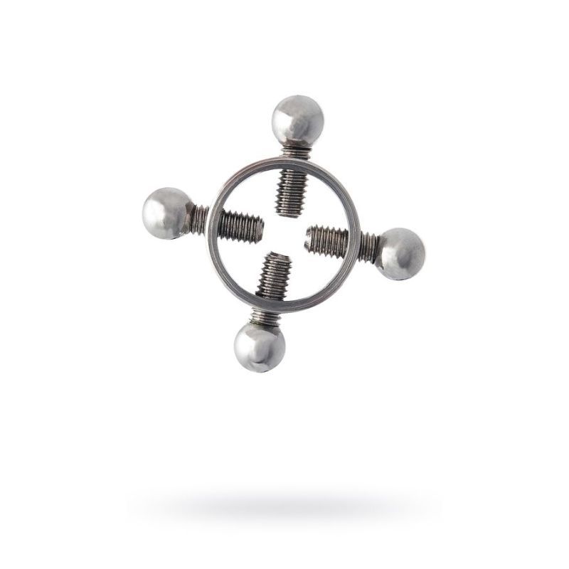 Silver Metal 2 Pc Nipple Clamps image 1
