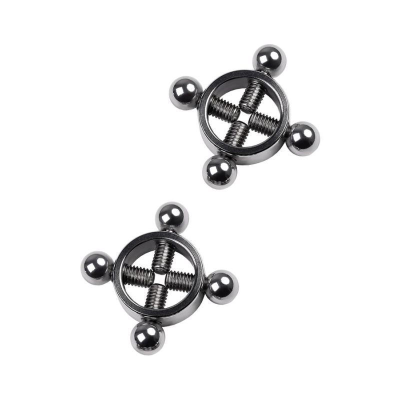 Silver Metal 2 Pc Nipple Clamps image 2