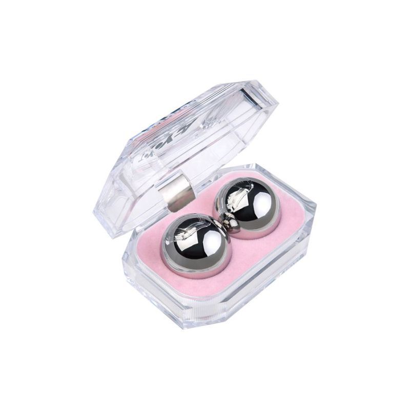 Silver Metal 2 Pc Vaginal Balls 3cm image 2