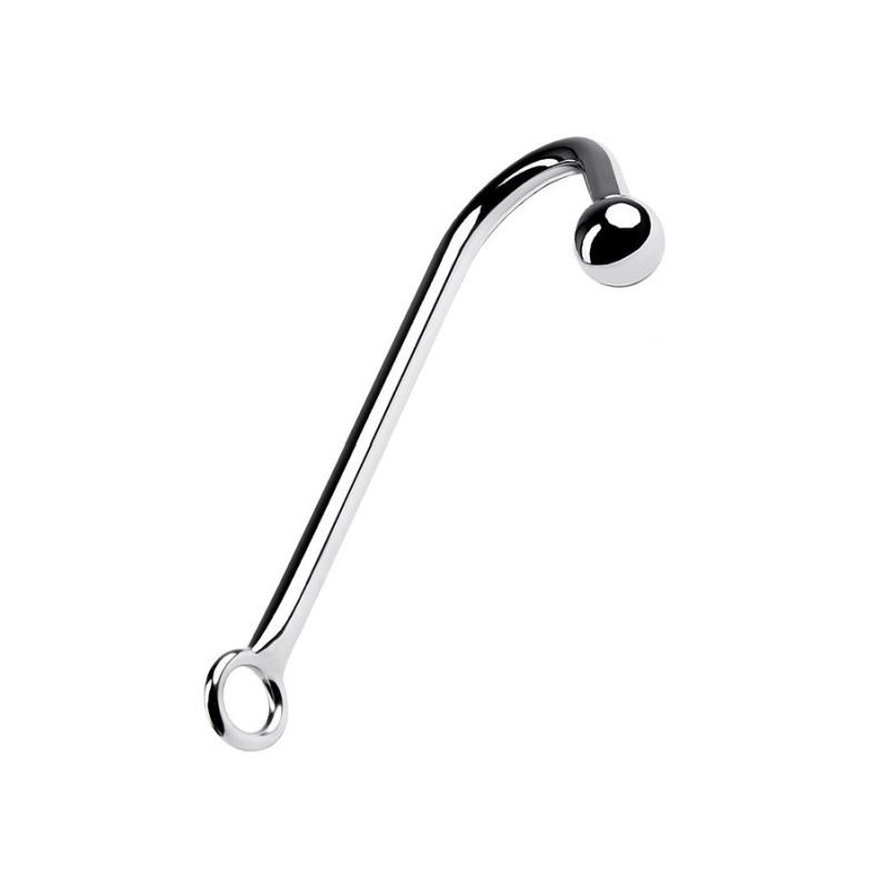 Silver Metal Anal Hook w Ball image 2