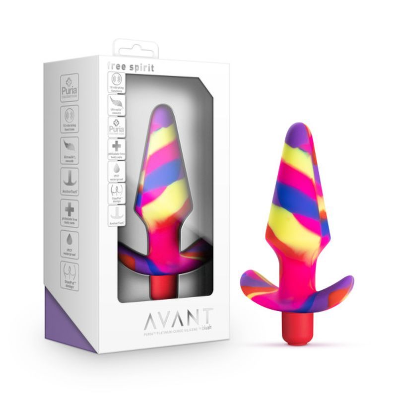 Avant Free Spirit Scarlet Silicone Butt Plug image 1