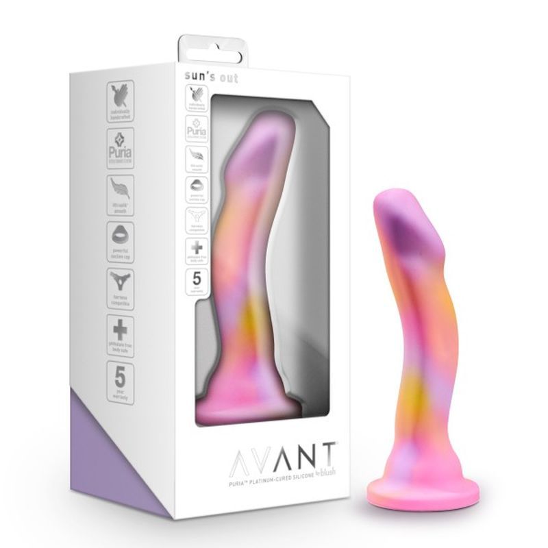 Avant Suns Out Pink Silicone Dildo image 1