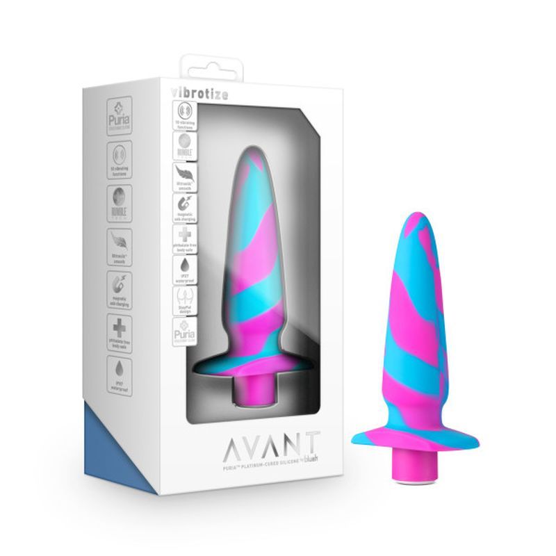 Avant Vibrotize Silicone Mini Anal Vibe Fuchsia image 1