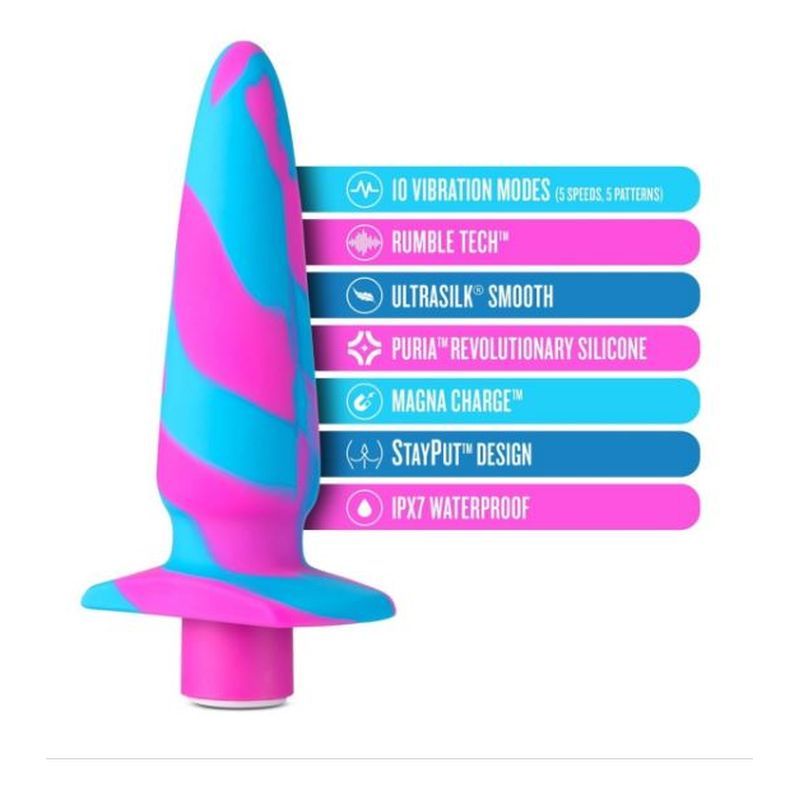 Avant Vibrotize Silicone Mini Anal Vibe Fuchsia image 3