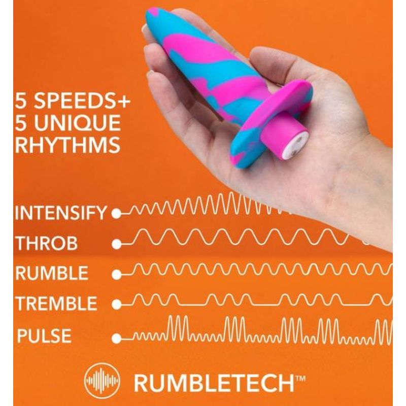 Avant Vibrotize Silicone Mini Anal Vibe Fuchsia image 4