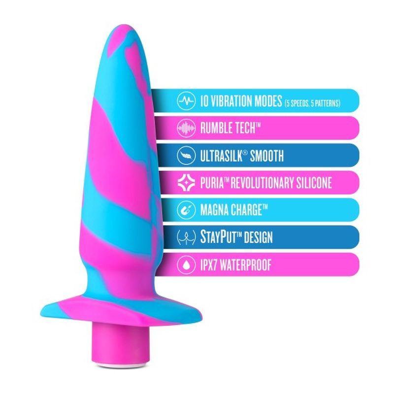 Avant Vibrotize Silicone Mini Anal Vibe Fuchsia image 5