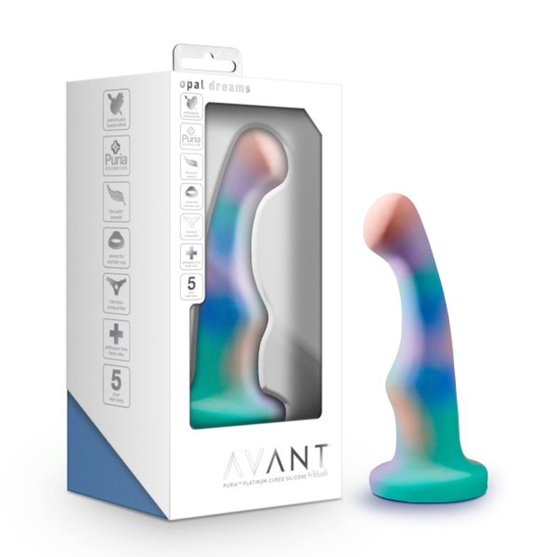 Avant Opal Dreams Aqua Silicone Dildo image 1
