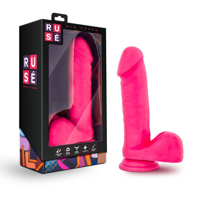 Ruse Big Poppa Hot Pink Dildo image 1