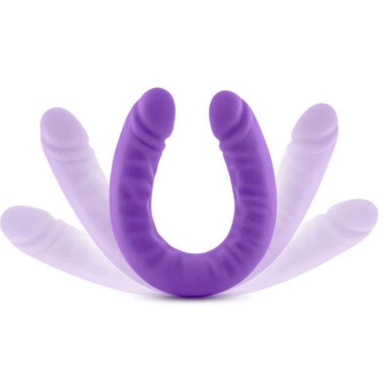 Ruse Silicone Slim 18in Purple Double Dong image 2