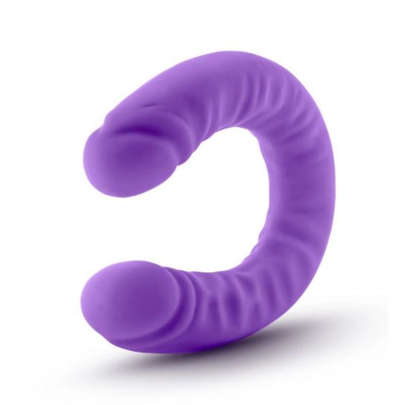 Ruse Silicone Slim 18in Purple Double Dong image 3