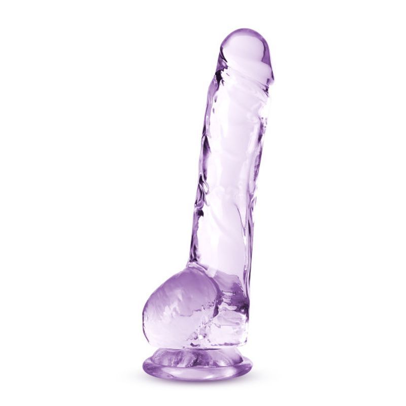 Naturally Yours 8" Crystaline Dildo Amethyst image 2