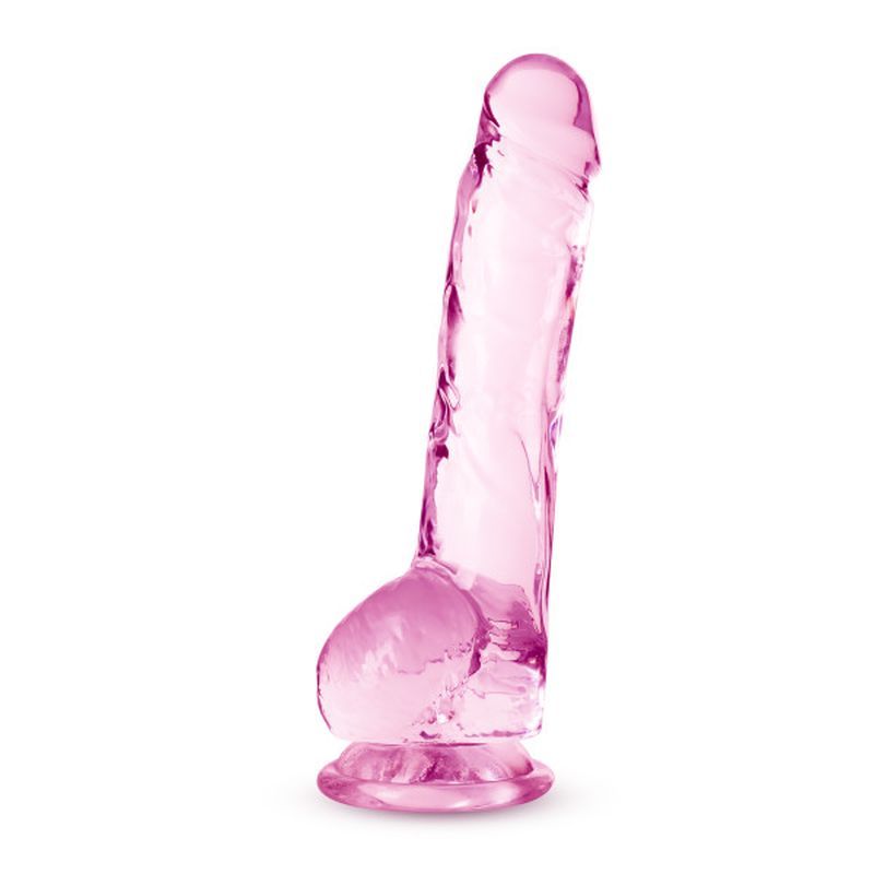 Naturally Yours 8" Crystaline Dildo Rose image 2