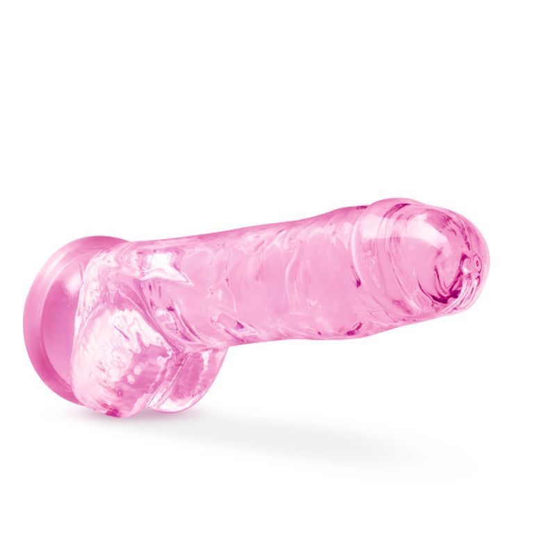 Naturally Yours 8" Crystaline Dildo Rose image 3