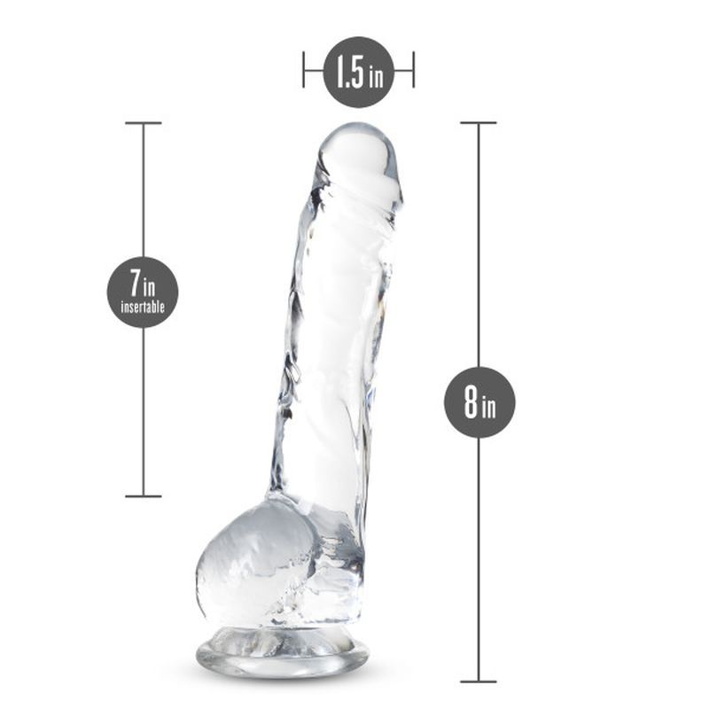 Naturally Yours 8" Crystaline Dildo Diamond image 4