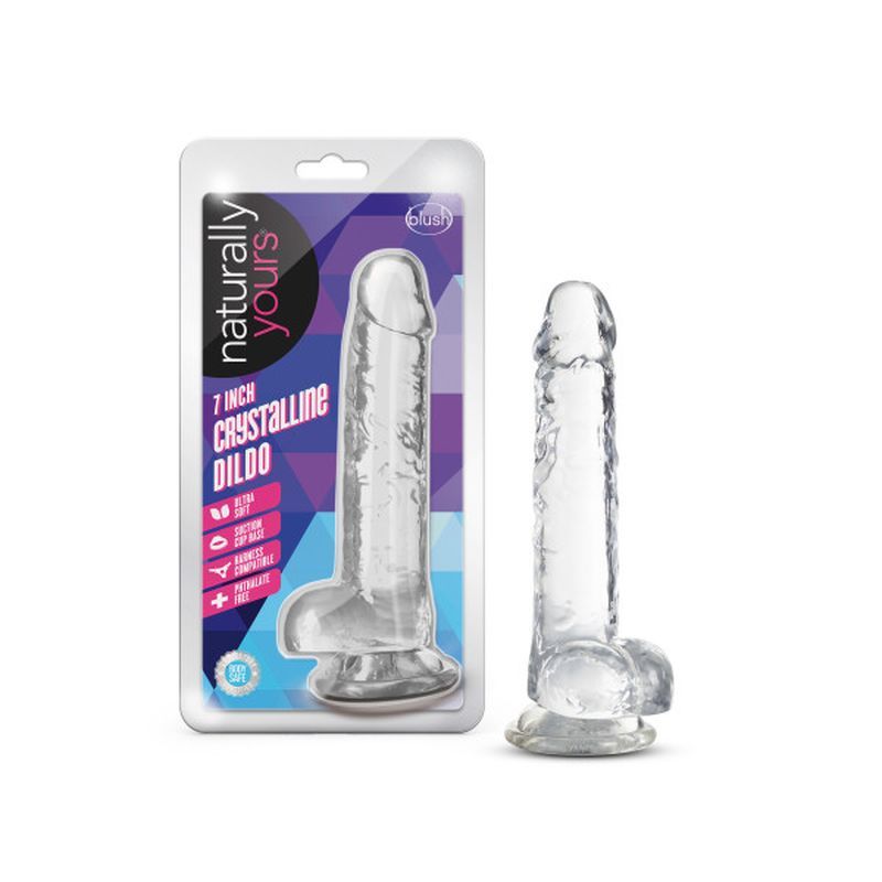 Naturally Yours 7" Crystaline Dildo Diamond image 1
