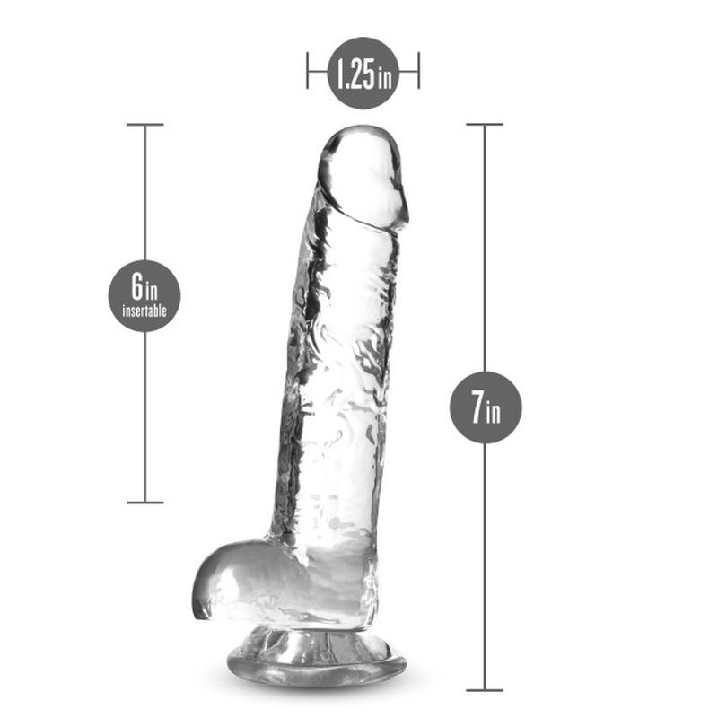 Naturally Yours 7" Crystaline Dildo Diamond image 4