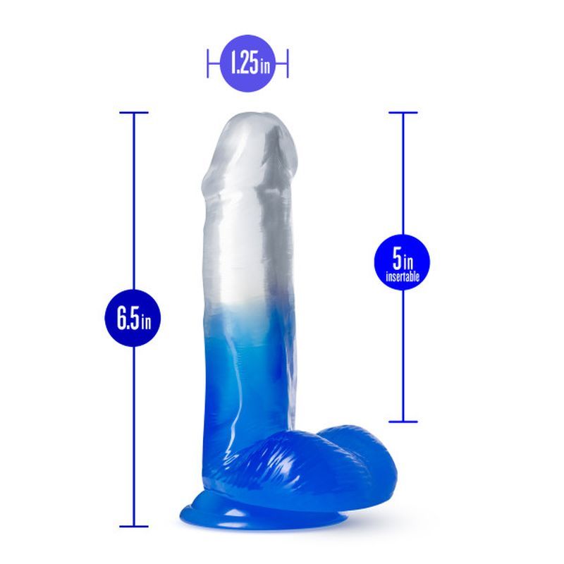 B Yours Morning Dew 6in Dildo Stella Blue image 4