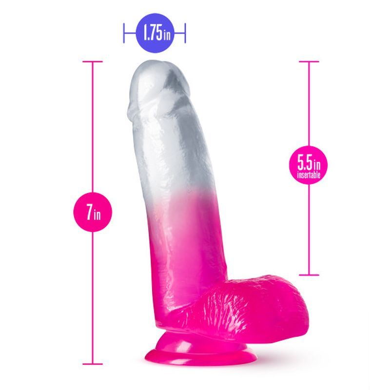 B Yours Sugar Magnolia 7in Dildo Fuchsia image 4