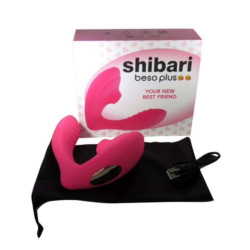 Shibari Beso Plus G-Spot and Clitoral Vibrator Pink image 3