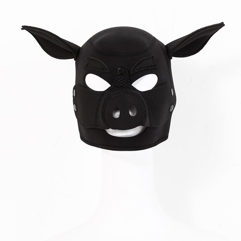 Neoprene Pig Mask Black image 1