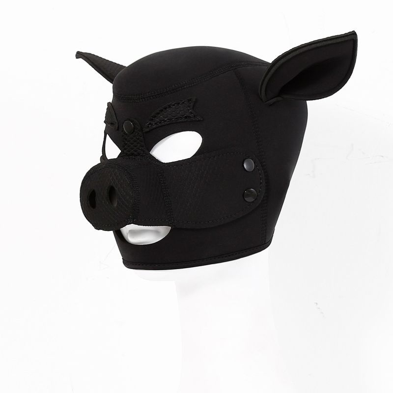 Neoprene Pig Mask Black image 2