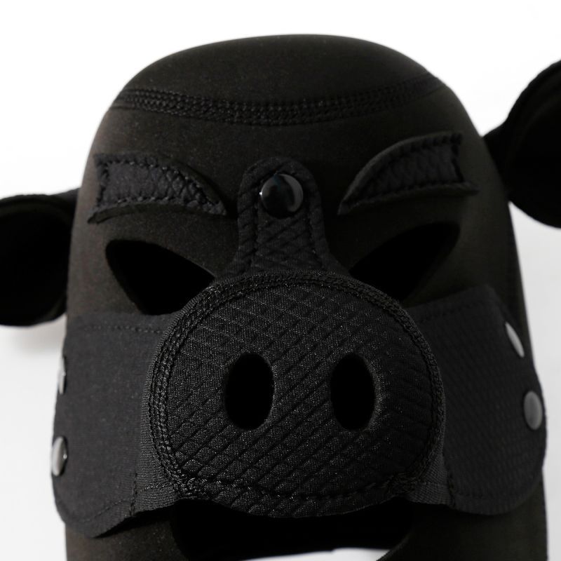 Neoprene Pig Mask Black image 3
