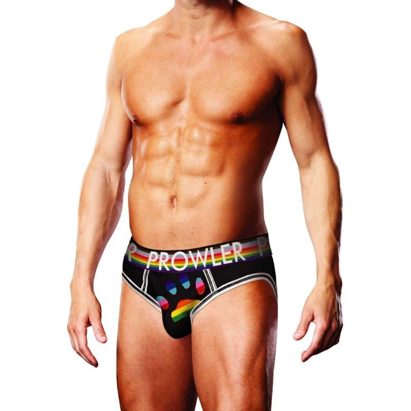 Prowler Oversized Paw Open Back Brief Black image 2