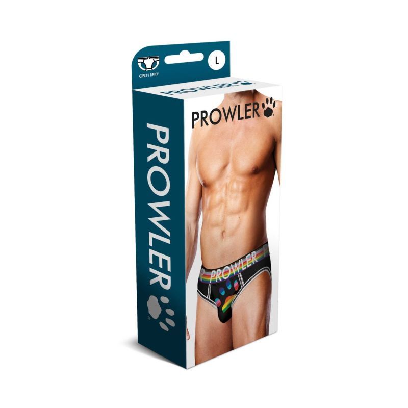 Prowler Oversized Paw Open Back Brief Black image 3