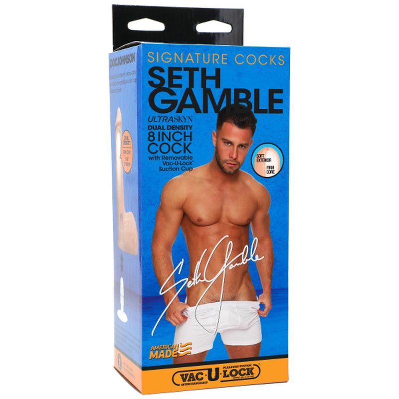 Seth Gamble Ultraskyn Cock Vanilla 8in image 2
