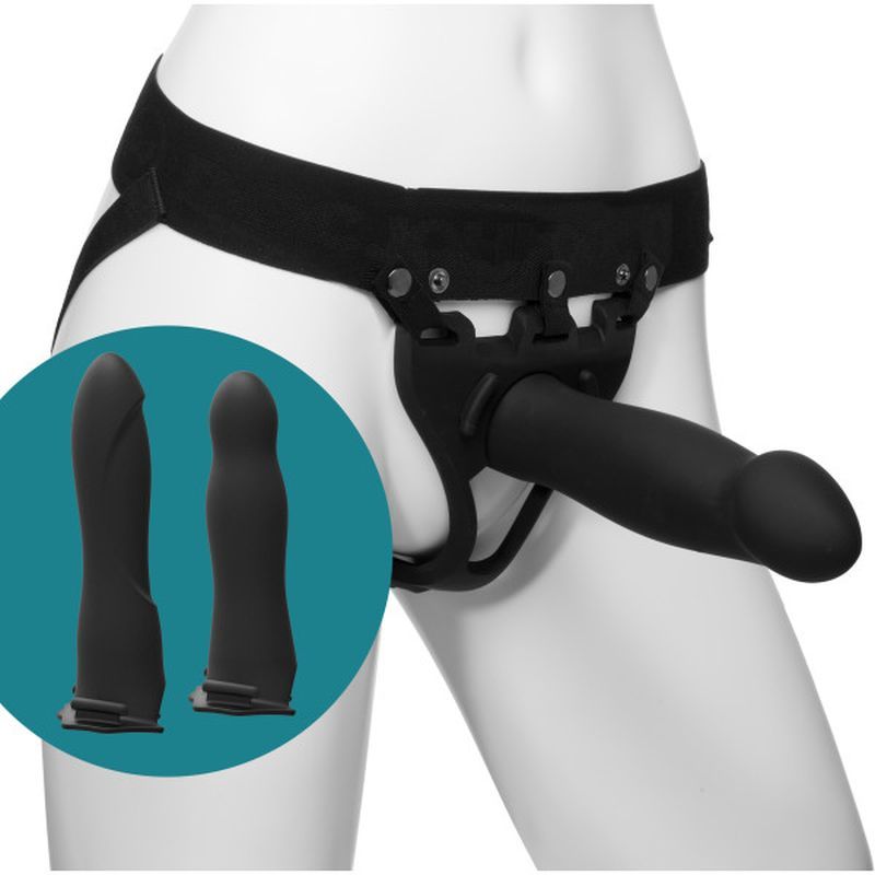 Be Ready 4 Pc - 7in, 7.5in, 8in Hollow Silicone Strap-On Set image 1
