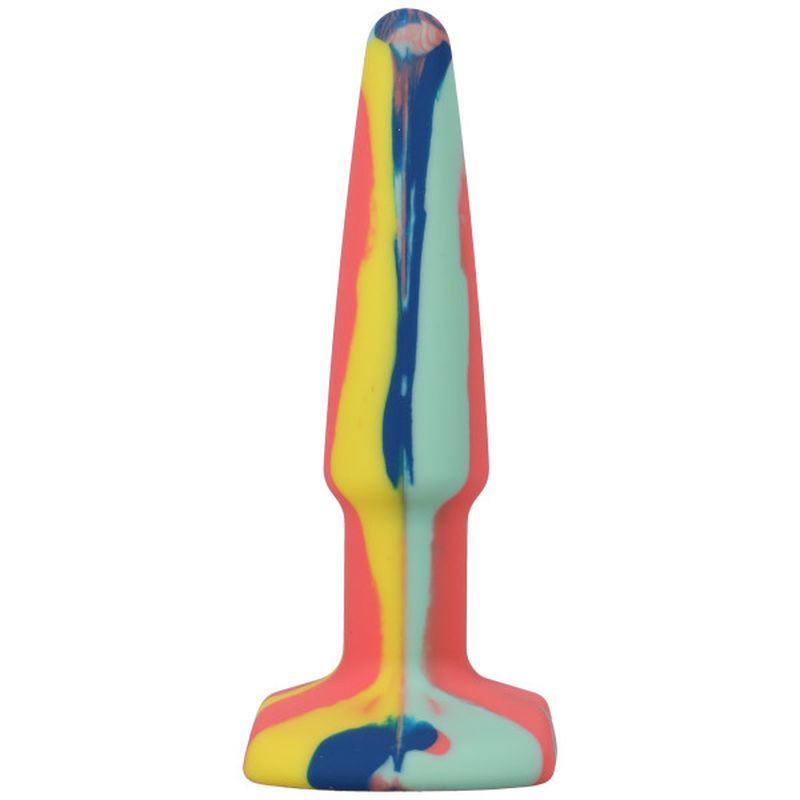 Groovy Silicone Anal Plug 4in Sunrise image 2