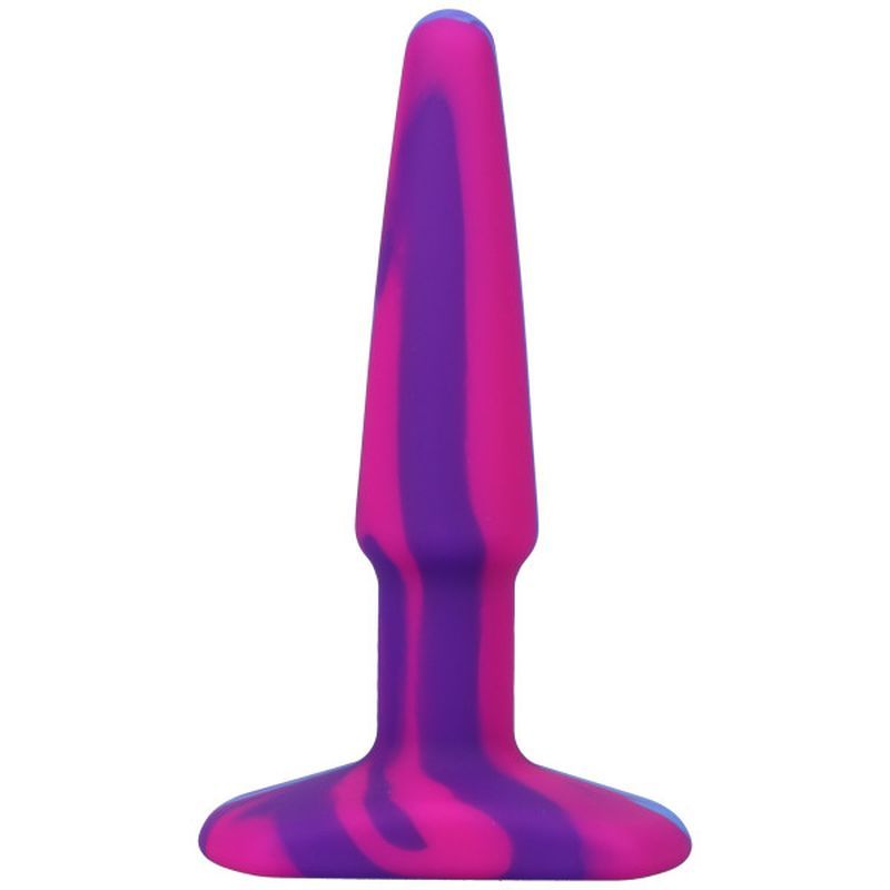 Groovy Silicone Anal Plug 4in Berry image 1