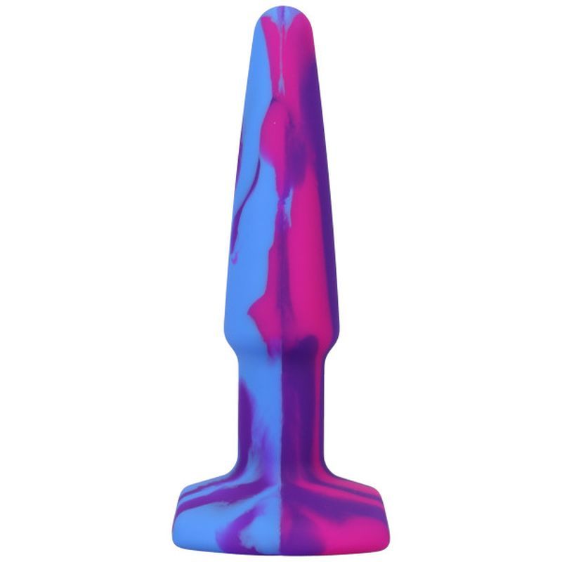 Groovy Silicone Anal Plug 4in Berry image 2