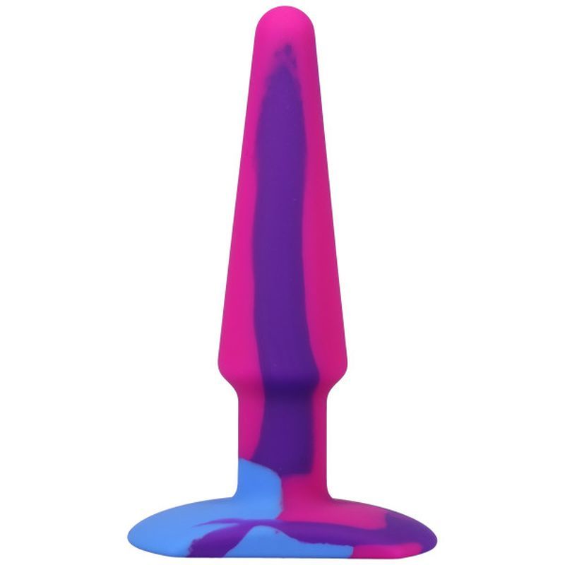 Groovy Silicone Anal Plug 5in Berry image 1