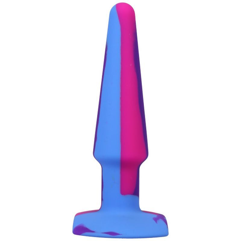 Groovy Silicone Anal Plug 5in Berry image 2