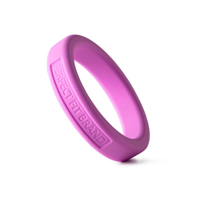 Classic Silicone Medium Stretch Penis Ring 44mm Pink image 2