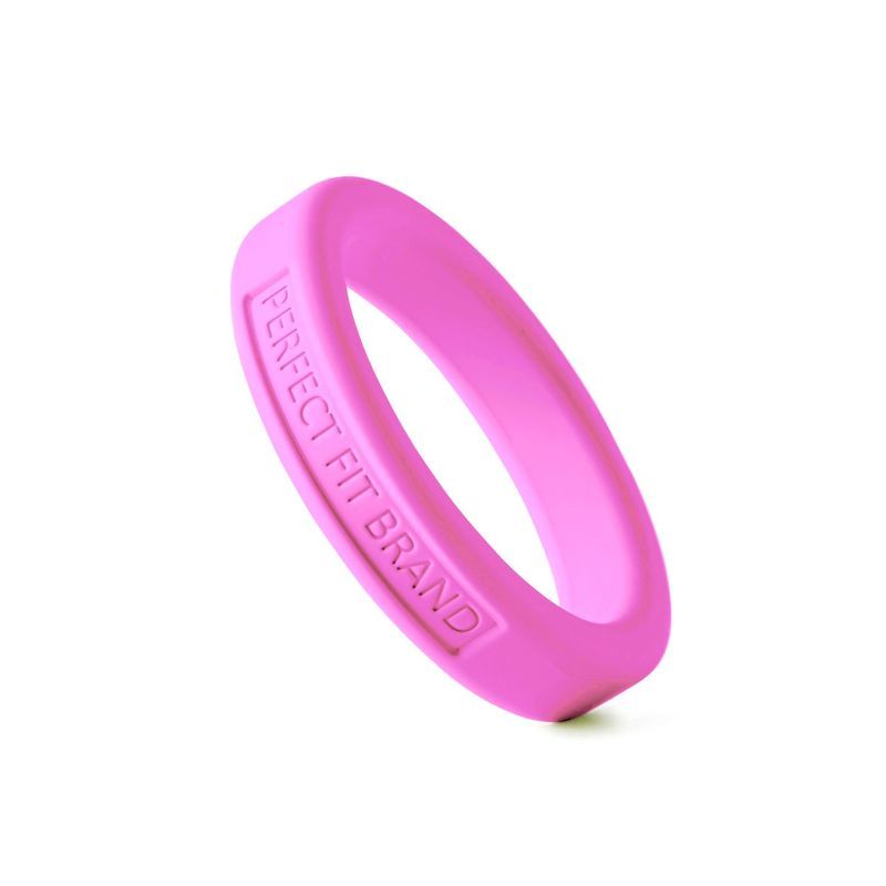 Classic Silicone Medium Stretch Penis Ring 44mm Pink image 3