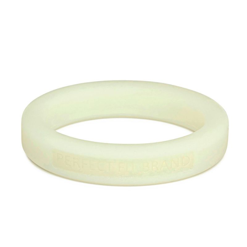 Classic Silicone Medium Stretch Penis Ring 44mm Glow In The Dark image 1