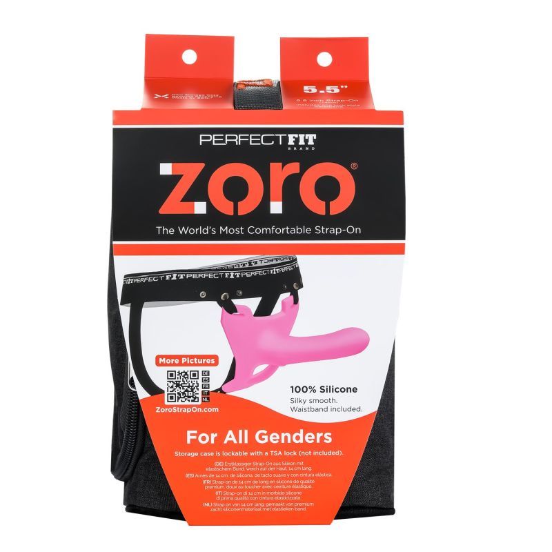 Zoro Strap-On 5.5in Pink image 2