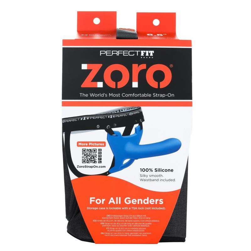 Zoro Strap-On 6.5in Blue image 2