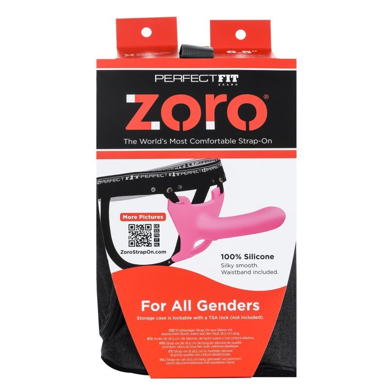 Zoro Strap-On 6.5in Pink image 2