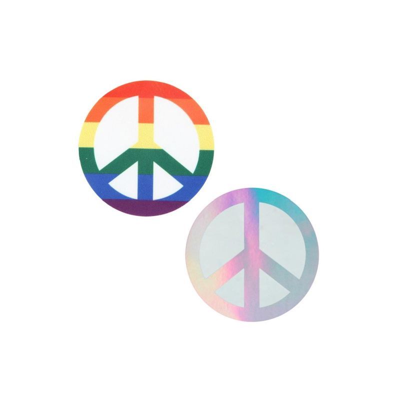 Pride Peace Sign Pasties image 1