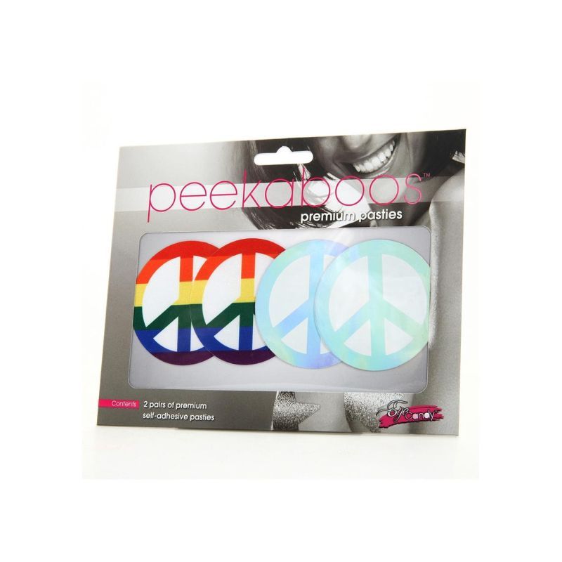 Pride Peace Sign Pasties image 2