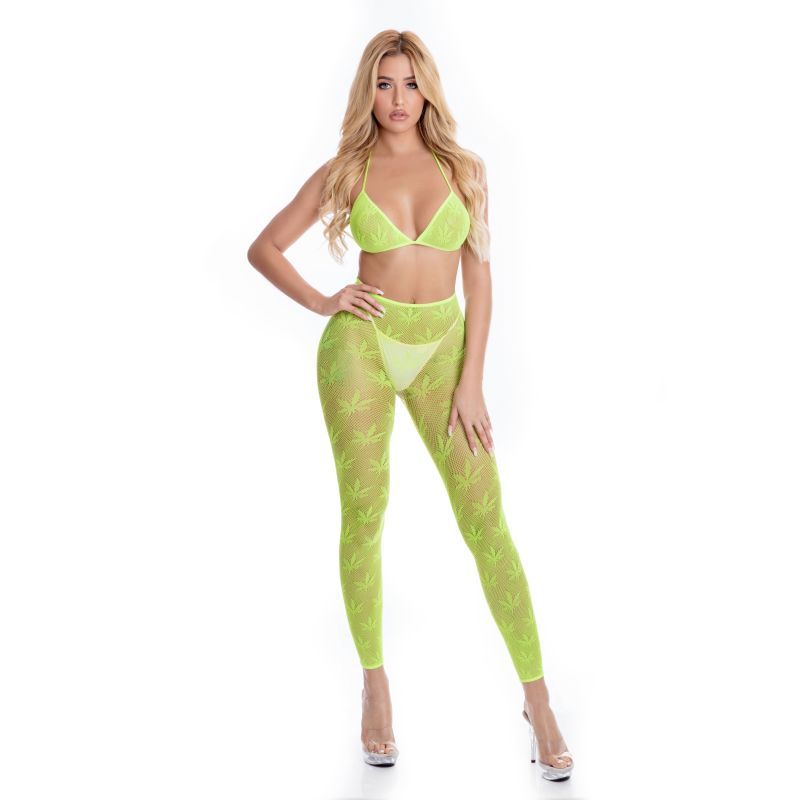 All About Leaf Bra Set Green image 1